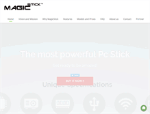 Tablet Screenshot of magicstick.net